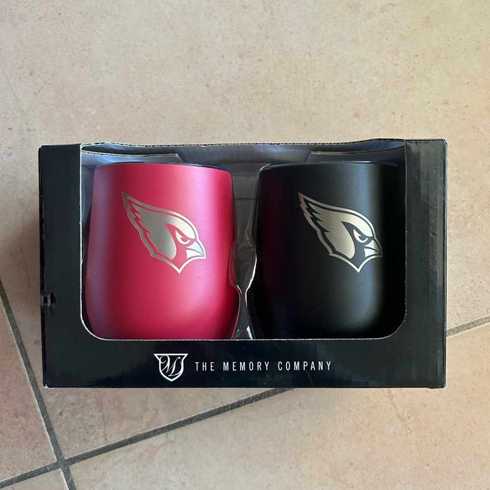 Arizona Cardinals Stemless Stainless Steel Wine Glass